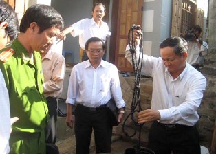 Quảng Ngãi: Kiểm tra, xử lý giếng nhiễm dầu