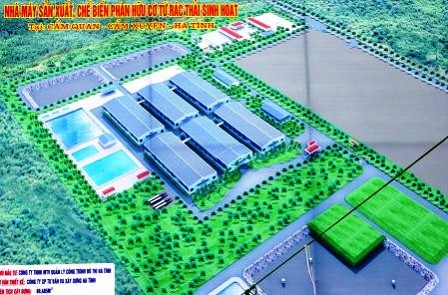 Hà Tĩnh xây dựng nhà máy sản xuất, chế biến phân hữu cơ từ rác