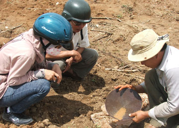 Phú Yên: Khai thác vàng trên đất nông nghiệp