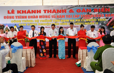 Khánh thành hệ thống xử lý nước thải đầu tiên tại KKT mở Chu Lai