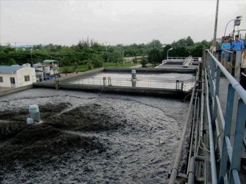Trạm xử lý nước thải tập trung ở một khu công nghiệp thuộc tỉnh Đồng Nai (Ảnh: Việt Anh)