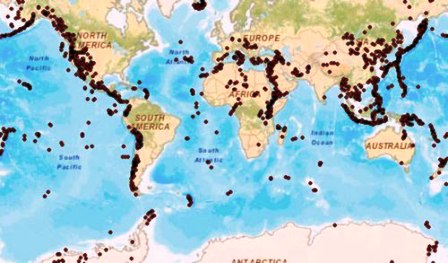 Dữ liệu về bản đồ núi lửa đã được công bố trên internet (Ảnh: British Geological Survey)