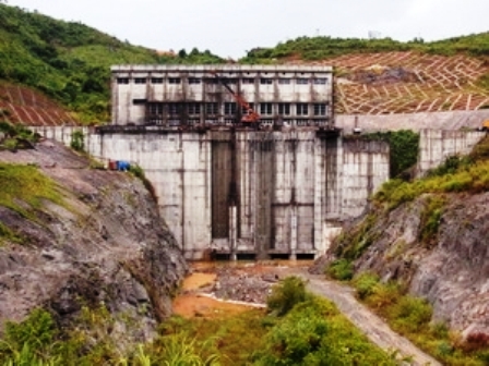 Khu vực nhà máy thủy điện Sông Tranh 2 ở Quảng Nam (Ảnh: Ngọc Hà/TTXVN)