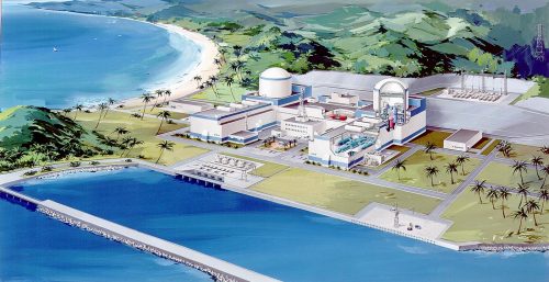 Phối cảnh nhà máy điện hạt nhân Ninh Thuận 1 sẽ được khởi công vào năm 2014 (Ảnh: Báo Ninh Thuận)
