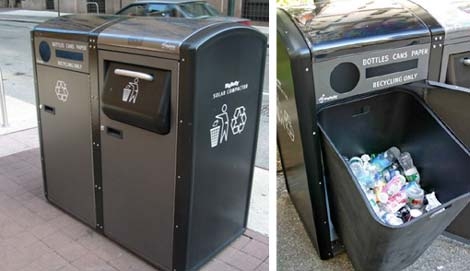 New York đưa vào sử dụng hệ thống thùng rác năng lượng mặt trời