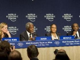  Báo cáo Phát triển Châu Phi 2013 được công bố tại Diễn đàn Kinh tế thế giới về châu Phi ngày 10/5/2013 (Ảnh: TTXVN)