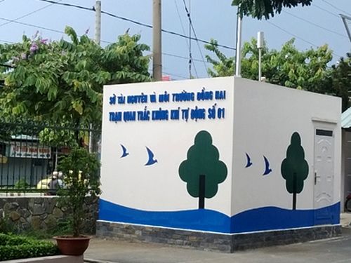 Một trạm quan trắc không khí tự động đặt tại TP Biên Hòa, Đồng Nai