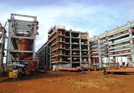 Khu hòa tách trong dự án tổ hợp bô xít - nhôm Lâm Đồng