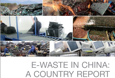 Khoảng 70% rác thải điện tử tạo ra trên toàn cầu đều tập kết lại ở Trung Quốc (Ảnh: Bìa báo cáo)