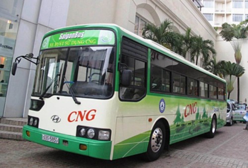 Xe bus chạy bằng CNG tại TPHCM