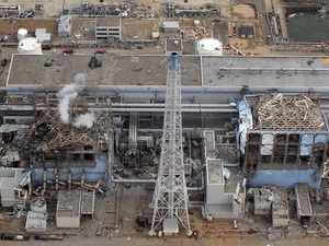 Toàn cảnh nhà máy điện hạt nhân Fukushima 1 sau thảm họa động đất và sóng thần (Nguồn: AFP)