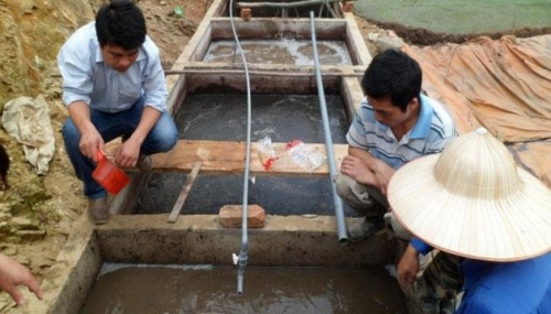 Mô hình xử lý nước thải chế biến tinh bột dong riềng tại xã Côn Minh, huyện Na Rì