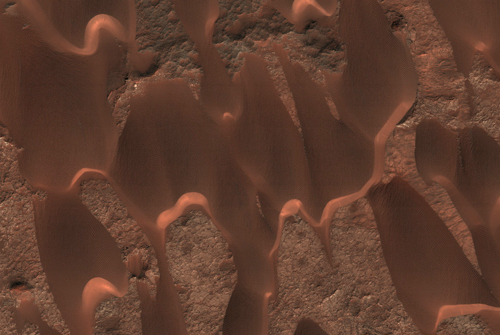 Bề mặt ngọn núi lửa sao Hỏa Nili Patera
