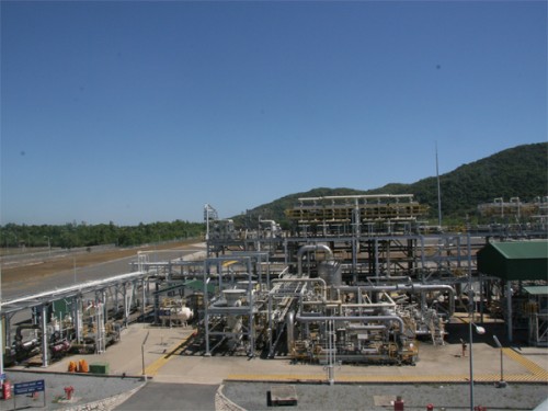 Nhà máy xử lý khí Nam Côn Sơn tại Dinh Cố, Bà Rịa - Vũng Tàu. (Ảnh: Thanh Hương)