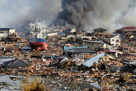 Thảm họa động đất sóng thần ở Nhật Bản (Ảnh: Chinhphu.vn)