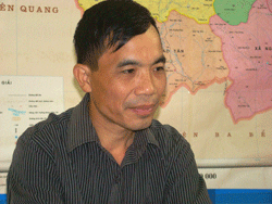 Ông Quách Xuân Giai, Phó trưởng phòng Tài nguyên và Môi trường huyện Pác Nặm