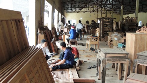 Một cơ sở chế biến gỗ (Ảnh minh họa: ThienNhien.Net)