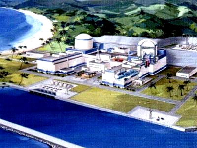 Mô hình nhà máy điện hạt nhân tại xã Phước Dinh, Ninh Phước, Ninh Thuận (Ảnh: Chinhphu.vn)