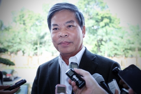 Bộ trưởng Nguyễn Minh Quang trả lời báo chí (Ảnh: Lê Anh Dũng/VietNamNet)