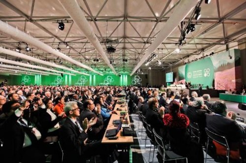 Phiên đàm phán ngày 19/11 tại COP 19 (Ảnh: Cop19.gov.pl)