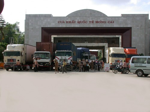Cửa khẩu Quốc tế Móng Cái (Ảnh: quangninh.gov.vn)