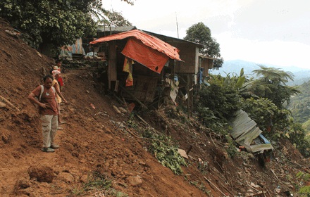Một vụ lở đất ở Davao, Philippines (Ảnh minh họa: Xinhuanet)