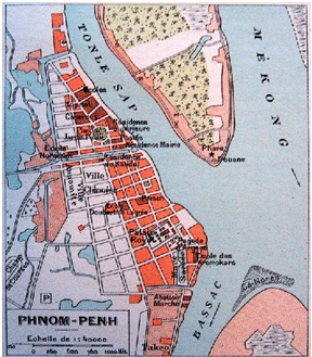 Hình 2b: Bản đồ Phnom Penh năm 1934