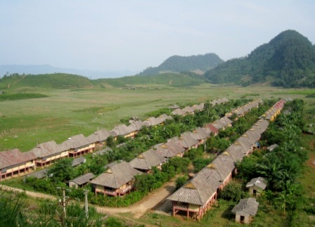 Khu tái định cư của thuỷ điện Sơn La tại xã Tân Lập, Mộc Châu, Sơn La (Ảnh: Vũ Điệp/VietNamNet)