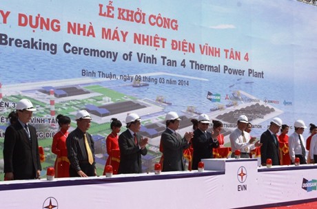 Khởi công dự án Nhà máy nhiệt điện Vĩnh Tân 4 (Ảnh: Nguyên Linh/Chinhphu.vn)