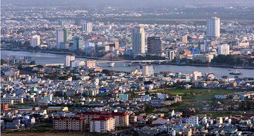 Toàn cảnh trung tâm thành phố Đà Nẵng (Ảnh: Huy Hùng/TTXVN)