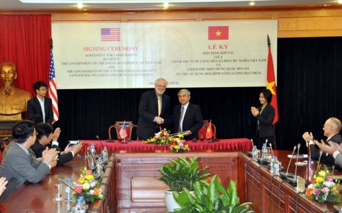 Hiệp định 123 là cơ sở để Việt Nam tiếp cận công nghệ hạt nhân tiên tiến từ Hoa Kỳ (Ảnh: Mai Hà/VietNamPlus)
