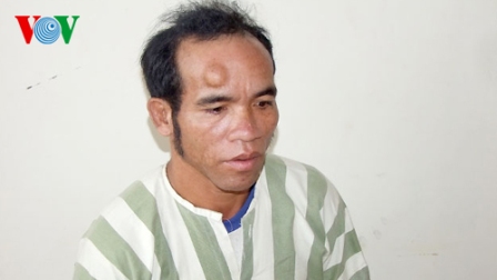 Đối tượng Y Prinh tại cơ quan điều tra