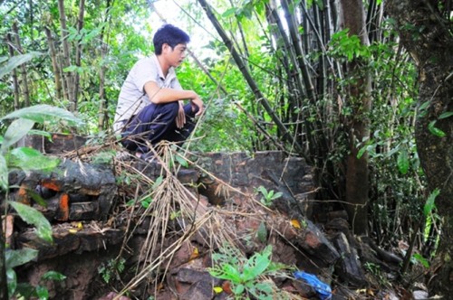 Công trình phụ nhà anh Lê Văn Thành (thôn Đôn Thư, xã Kim Thư) bị sập đổ
