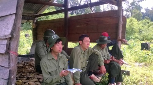 Lực lượng bảo vệ rừng của Cty luôn túc trực tại các điểm nóng (Ảnh: nongnghiep.vn)