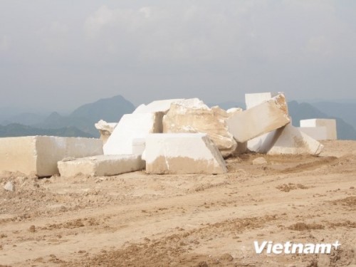 Khó kiểm soát trữ lượng khai thác khoáng sản của doanh nghiệp (Ảnh: Hùng Võ/Vietnam+)