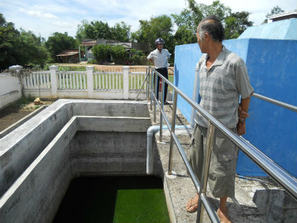 Hệ thống xử lý nước thải tập trung tại CCN Thanh Liêm  được đầu tư  tiền tỉ, nhưng đang trong tình trạng “trùm mền” (Ảnh: Pháp luật Việt Nam)