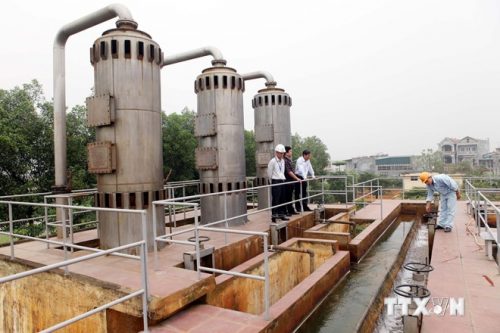 Công trình nước sạch góp phần cải thiện môi trường cho người dân (Ảnh minh họa: TTXVN)