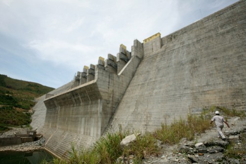 Đập thủy điện Sông Tranh 2 (Ảnh: Ngọc Hà/TTXVN)