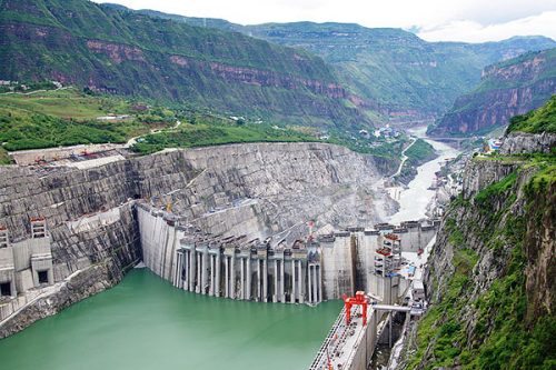 Đập thủy điện Xiluodu trên sông Kim Sa (Ảnh: power-technology.com)