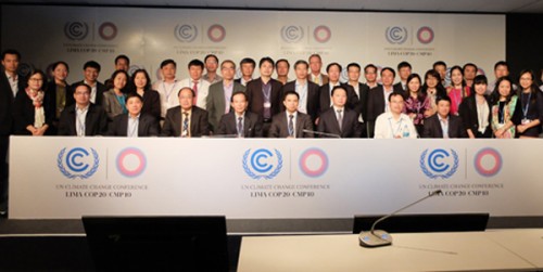 Đoàn Việt Nam tham dự COP 20. (Ảnh: Việt Hùng)