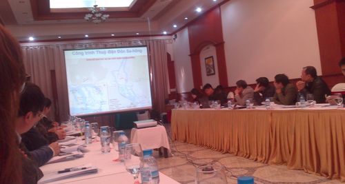 Hội thảo tham vấn quốc gia vòng 2 tại Hà Nội về dự án Don Sahong. (Ảnh: Bạch Dương) 
