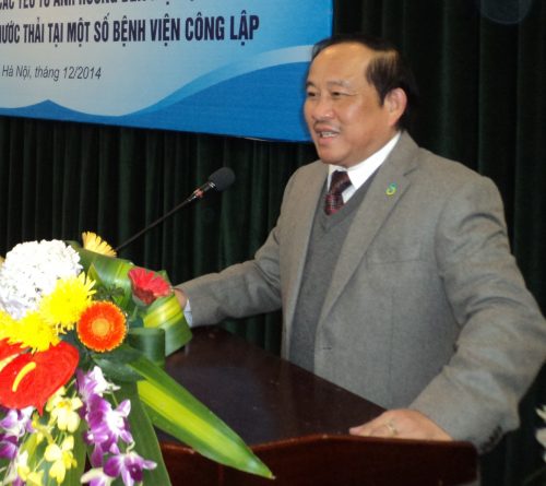 PGS.TS Nguyễn Huy Nga, Cục trưởng Cục Quản lý Môi trường Bộ Y tế. (Ảnh: Báo Tài nguyên & Môi trường)