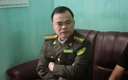 Ông Linh Quang Nam – Hạt trưởng Hạt Kiểm lâm Thông Nông. (Ảnh: V.T)