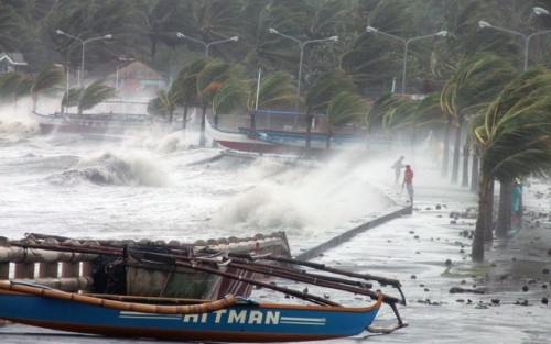 Siêu bão Haiyan với sức gió mạnh 314km/giờ đã đổ bộ vào miền trung. (Ảnh: soha.vn)