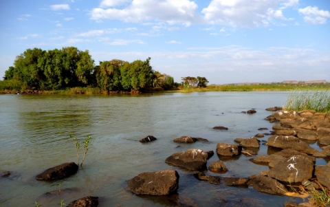 Sông Nile phần chảy qua Ethiopia (Ảnh Reuters)