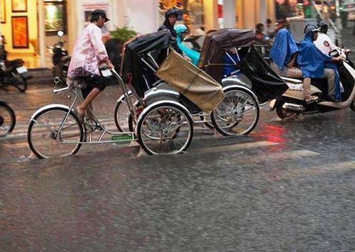 Triều cường gây ngập ở TP HCM. (Ảnh: Thục Vy)