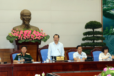 Phó Thủ tướng Vũ Văn Ninh phát biểu tại Hội nghị. Ảnh: VGP/Thành Chung