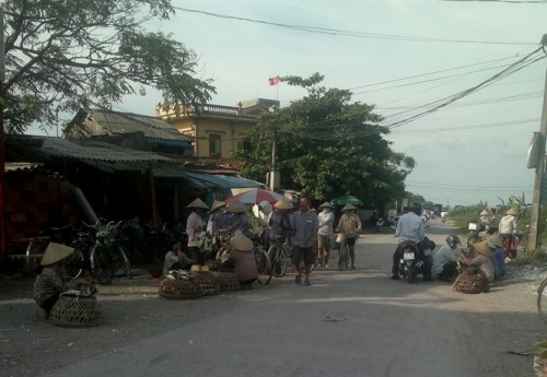 “Chợ cò” tại xã Nhật Tân, huyện Kim Bảng