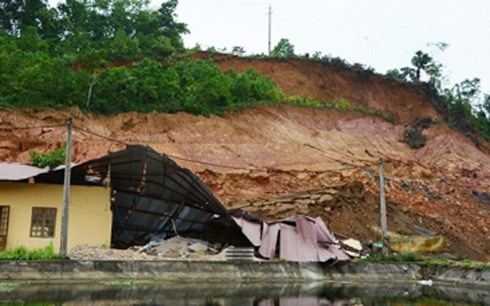 Hiện trạng hậu quả sau mưa lũ tại Yên Bái (Ảnh: Thanh Sơn/VOV.VN)