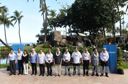 Bộ trưởng 12 quốc gia tham gia đàm phán tại Maui, Hawaii ngày 31/7 (Ảnh: THX/ TTXVN)